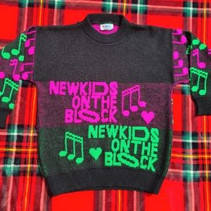 VTG NKOTB rare Sweater from 1980s. Size Sm